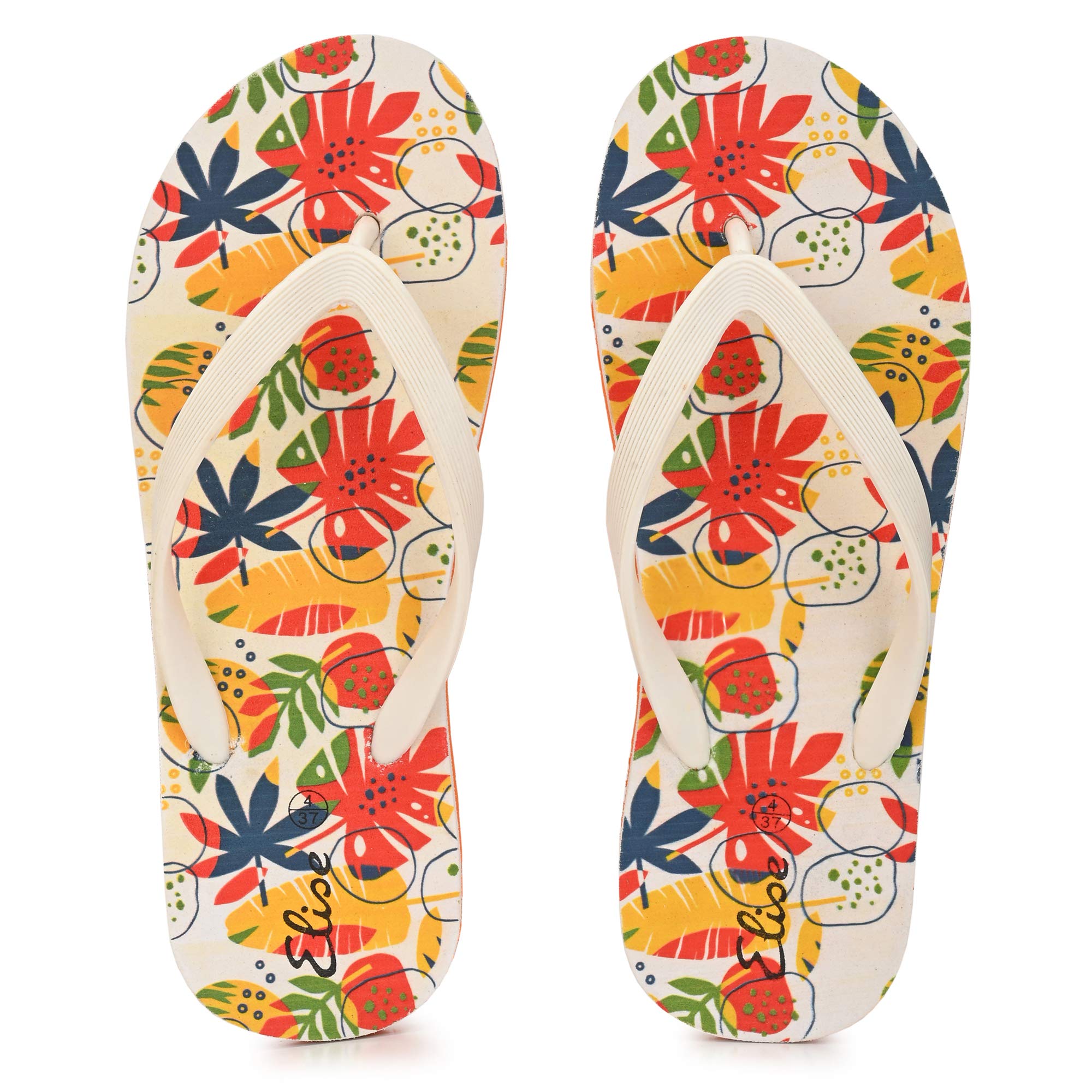 ELISE Women's Multi Flip-Flops-5 UK (38 EU) (6 US) (EHS20-023)