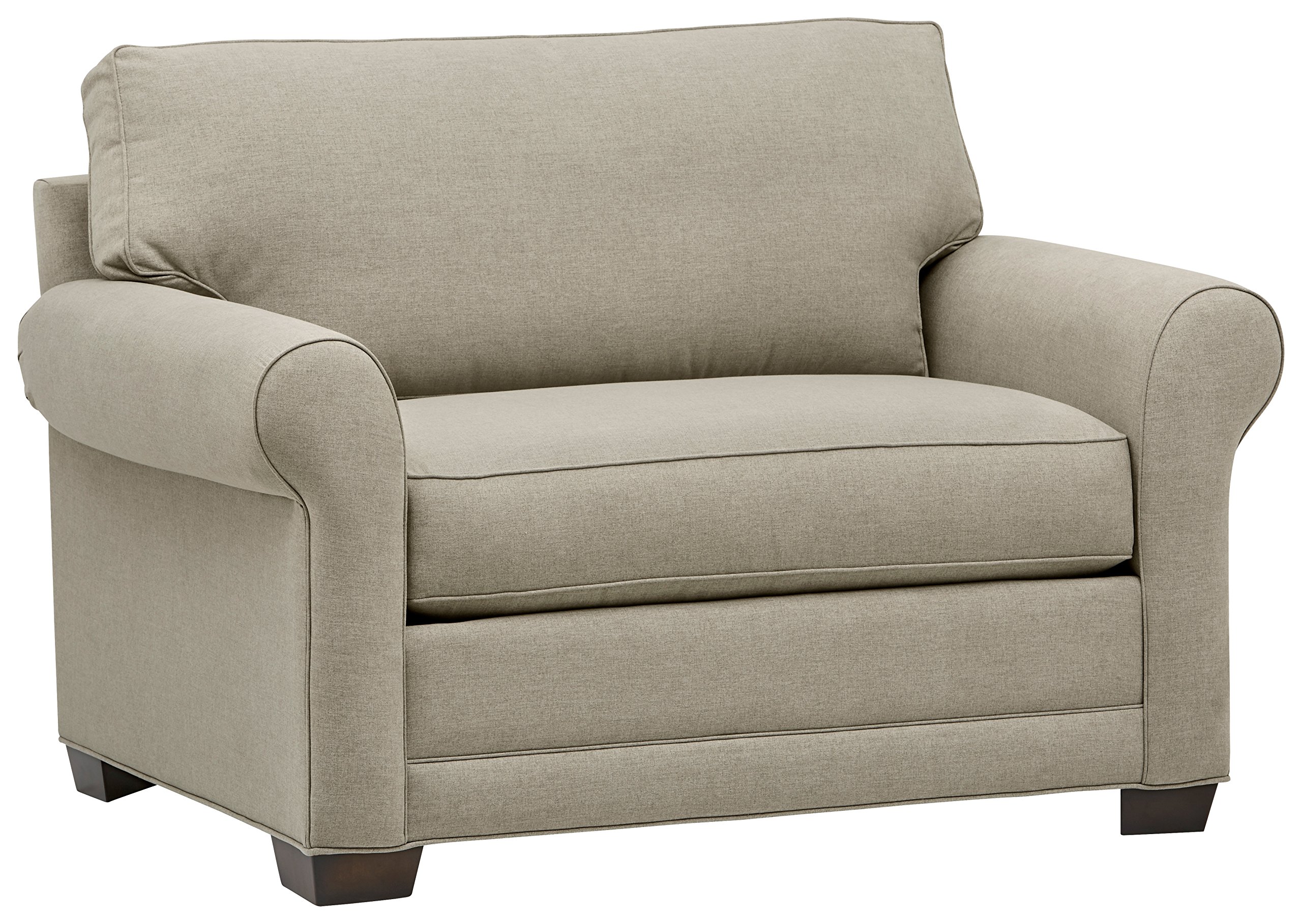 Amazon Brand – Stone & Beam Kristin Chair-and-a-Half Upholstered Sleeper Sofa, 55.5"W, Sand