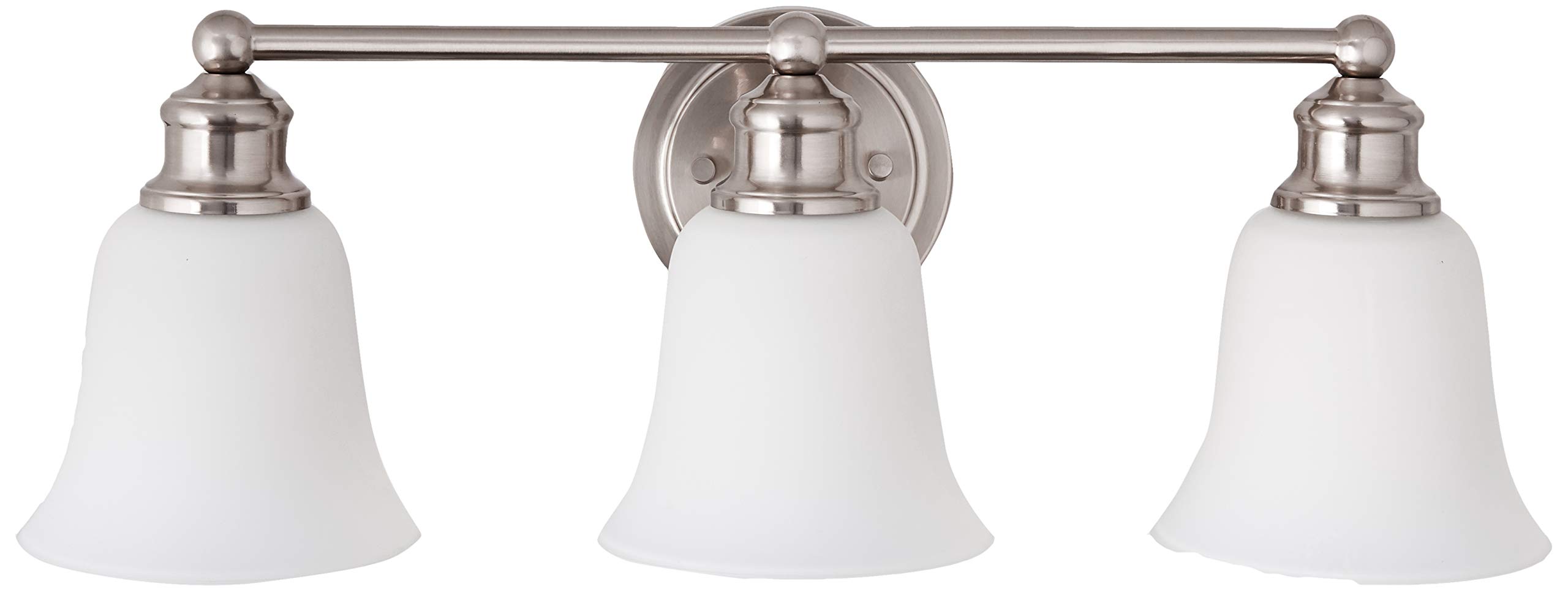 Amazon Brand – Ravenna Home Casual Vanity Light, 7.80"H, Brushed Nickel
