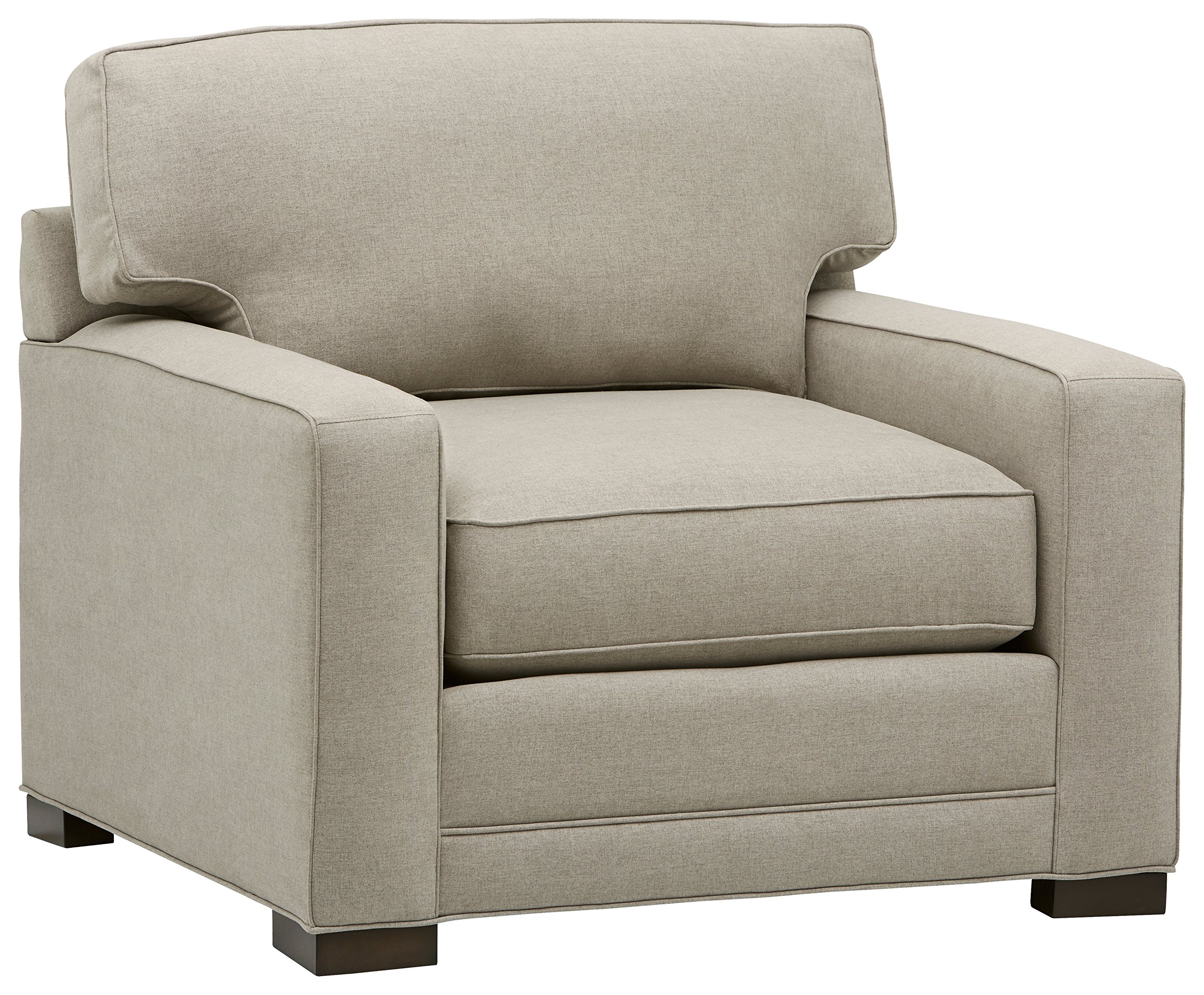 Amazon Brand – Stone & Beam Dalton Performance Fabric Living Room Accent Arm Chair, 41.5"W, Stone