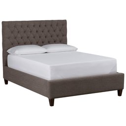 Amazon Brand – Stone & Beam Prudence Tufted King Bed, 84"W, Curious Charcoal