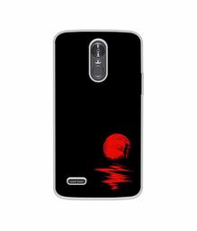 Amazon Brand - Solimo Designer Red Moon UV Printed Soft Back Case Mobile Cover for LG Stylus 3