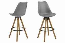 An Amazon Brand: Movian Arendsee, Set of 2 Bar Stools 55 x 48.5 x 111.5cm (L x W x H)