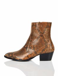 find. Women's Unlined Leather Western Ankle Boots, Brown, US 9
