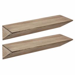 AmazonBasics Floating Cube Shelves - 24-Inch, Natural, 2-Pack