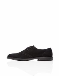 Amazon Brand - find. Suede Derbys, Black, US 12