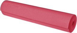 AmazonBasics Yoga & Exercise Mat with Carrying Strap, 1/4", Pink
