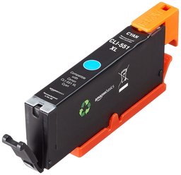 AmazonBasics Remanufactured Ink Cartridge Replacement for Canon CL551XL, Cyan