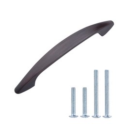 AmazonBasics Modern Arch Cabinet Handle, 4" Length (3" Hole Centre), Oil Rubbed Bronze, 10-Pack