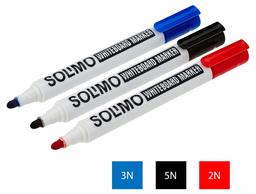 Amazon Brand - Solimo White Board Markers Set (10 pieces, Black-5, Blue-3, Red-2)