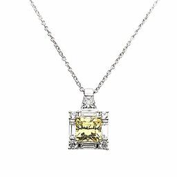 [Find] Amazon Collection Platinum Plated Sterling Silver Clear Princess kattokyu-bikkuzirukoniatye-npendanto Pendant jep00371 _ 120yl00qd00
