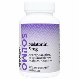 Amazon Brand - Solimo Melatonin 5m, 300 count