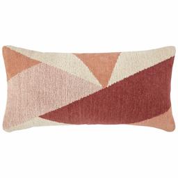 Amazon Brand – Rivet Modern Geometric Throw Pillow - 12 x 24 Inch, Pink