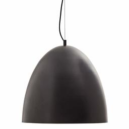 Rivet Industrial Silver Metal Dome Pendant, 13"H, Silver