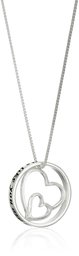 Sterling Silver Double-Heart"Aunts Like You" Pendant Necklace, 18"