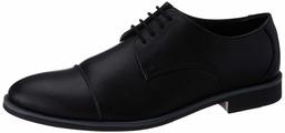 Amazon Brand - Symbol Men's Black Synthetic Formal Shoes - 7 UK (AZ-KY-325A)