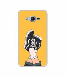 Amazon Brand - Solimo Designer Boy Shoes Pattern UV Printed Soft Back Case Mobile Cover for Samsung Galaxy J2 Ace