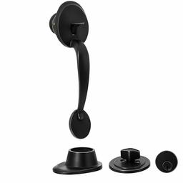 AmazonBasics Classic Handle Set and Deadbolt - Classic Door Knob - Matte Black