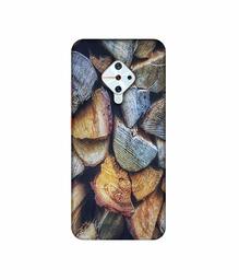 Amazon Brand - Solimo Designer Wooden Blocks Texture 3D Printed Hard Back Case Mobile Cover for Vivo S1 Pro
