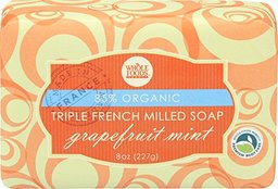 Whole Foods Market, Grapefruit Mint Organic Triple French Milled Soap, 8 oz