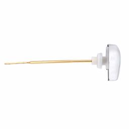 AmazonBasics AB-T115 Modern Universal Left-Side Mount Brass and Zinc Alloy Toilet Lever, Chrome, 1-Pack