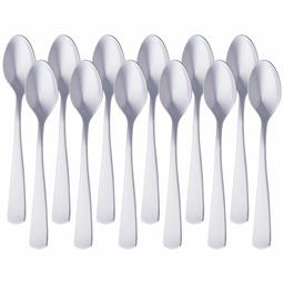 AmazonBasics Stainless Steel Coffee Spoon with Square Edge, Pack of 12