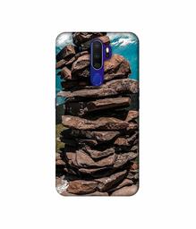 Amazon Brand - Solimo Designer Rocks 3D Printed Hard Back Case Mobile Cover for Oppo A9 (2020)