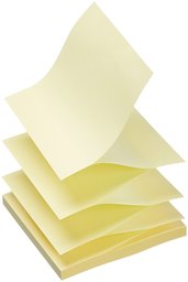 AmazonBasics Sticky Notes for Dispensers - 3" x 3", Yellow, 12-Pack
