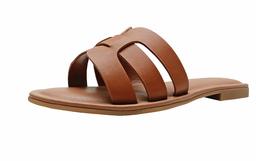 Amazon Brand: Monika Women's Flat Mules with H Strap by The Drop, 41 EU
