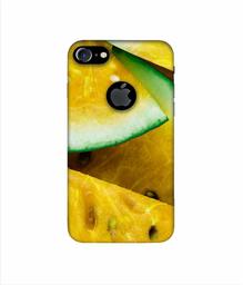 Amazon Brand - Solimo Designer Yellow Watermelon 3D Printed Hard Back Case Mobile Cover for Apple iPhone 7 (with Logo Cut)