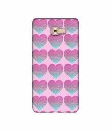 Amazon Brand - Solimo Designer Sparkle Heart Texture 3D Printed Hard Back Case Mobile Cover for Samsung Galaxy C9 Pro