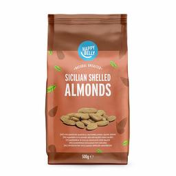 Amazon Brand - Happy Belly Sicilian Shelled Almonds 2x500g
