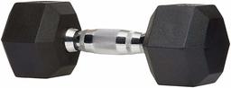 (Renewed) AmazonBasics Quality Solid Cast-Iron Construction Dumbbell, 20-Pound (9.1 KGS)