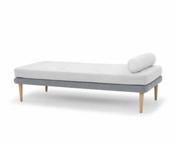 Amazon Brand - Movian Afsan Upholstered Daybed, 188 x 85 x 60 cm, Stain-Resistant Polyester, Dark Grey/Light Grey
