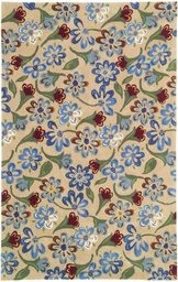 Pinzon Hand-tufted Daisy Toss Wool Rug