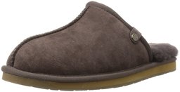 Amazon Brand - 206 Collective Men's Union Shearling Slide Slipper Shoe, chocolate, 11.5 D US