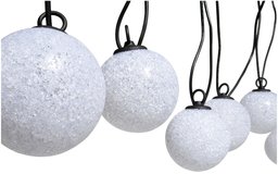 Strathwood Snowball Solar String of Lights with Remote Control, 12-Pack