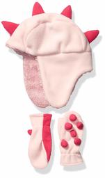 Amazon Brand - Spotted Zebra Girls' Toddler & Kids 2-Piece Fleece Cold Weather Accessories Set