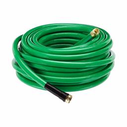 AmazonBasics Garden Tool Collection - Heavy Duty Water Hose with Brass Coupling 75ft, 5/8'', 500psi