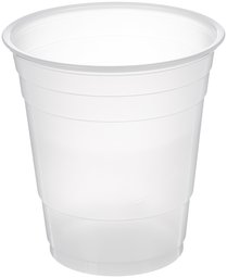 AmazonBasics Plastic Cups, Clear, 9 Ounce, Pack of 100