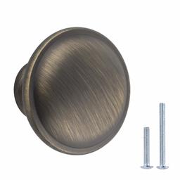 AmazonBasics AB300-AB-25 Cabinet Knobs, 25-pack, Antique Brass