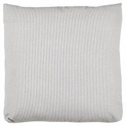 Amazon Brand – Stone & Beam Farmhouse Thin Stripe Cotton Pillow, 19", Edgar Graphite