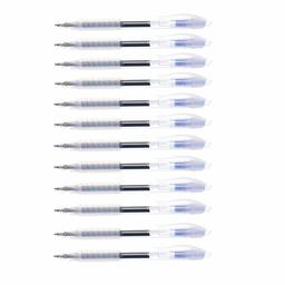 AmazonBasics Retractable Gel Pens with Cushion Grip - Medium Point, 12 Count, Blue