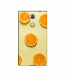 Amazon Brand - Solimo Designer Orange Texture 3D Printed Hard Back Case Mobile Cover for Sony Xperia L2