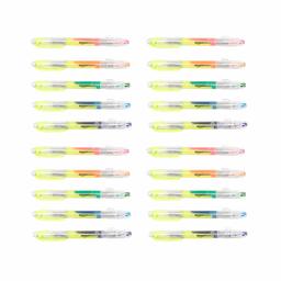 AmazonBasics Double Ended Highlighters - Chisel Tip, Assorted Colours, 20-Pack