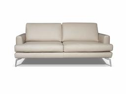 Amazon Brand - Alkove Palma Hand-Crafted Leather Sofa, 3 Seater, 100 x 200 x 82cm, Beige
