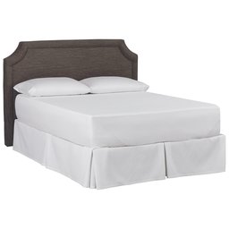 Amazon Brand – Stone & Beam Bridgewater Scalloped King Headboard, 88"W, Curious Charcoal