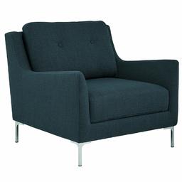 Amazon Brand – Rivet Abel Modern Contemporary Accent Chair, 32"W, Navy