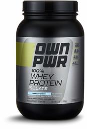 OWN PWR 100% Whey Protein Isolate Powder, Cookies & Cream, 25 G Protein, 2 Pound (30 Servings)
