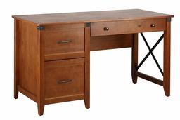 Amazon Brand – Ravenna Home Solid Pine Writing Desk, 53.25"W, Antique Espresso